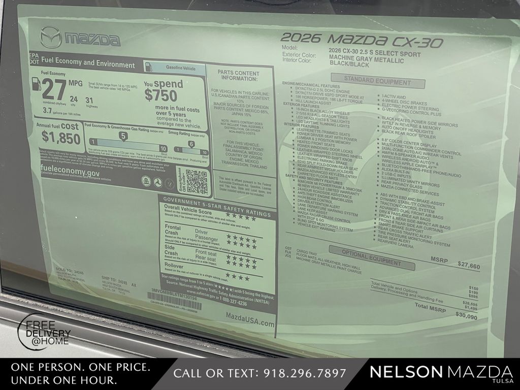 New 2026 Gray Mazda 2.5 S Select Sport image 17