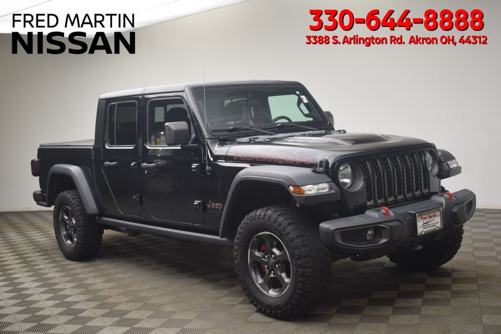 Black Clearcoat 2020 Jeep Gladiator Rubicon Crew Cab 4WD Pickup Truck Four-Wheel Drive 8-Speed Automatic