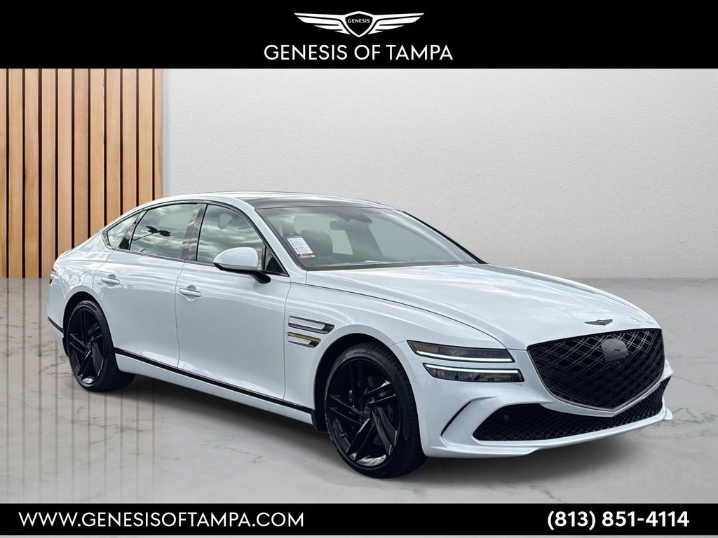 Uyuni White 2026 Genesis G80 Sedan All-Wheel Drive 8-Speed Automatic