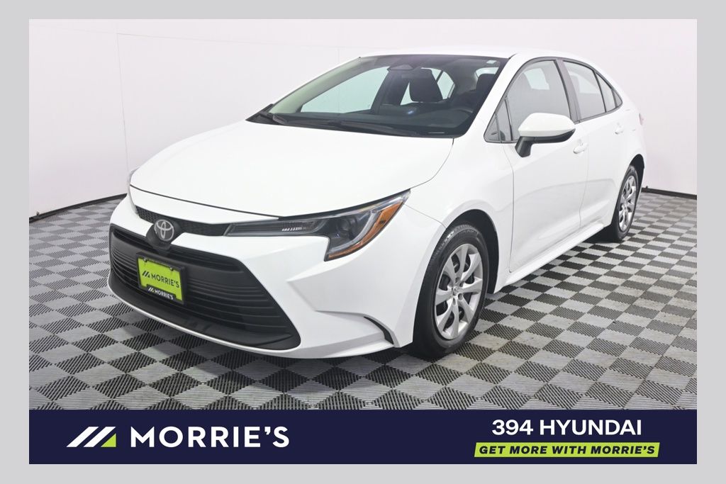 White (Wind Chill Pearl) 2025 Toyota Corolla Sedan Front-Wheel Drive Continuously Variable Transmission