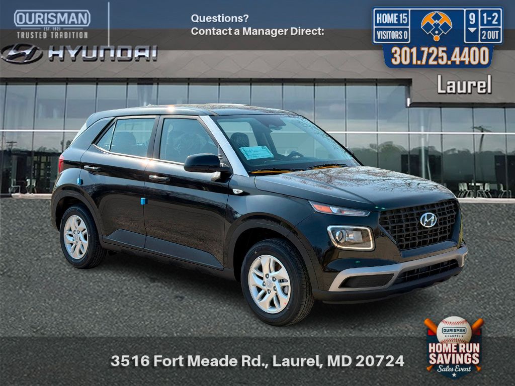 Onyx Black 2026 Hyundai Venue SE FWD SUV / Crossover Front-Wheel Drive Continuously Variable Transmission