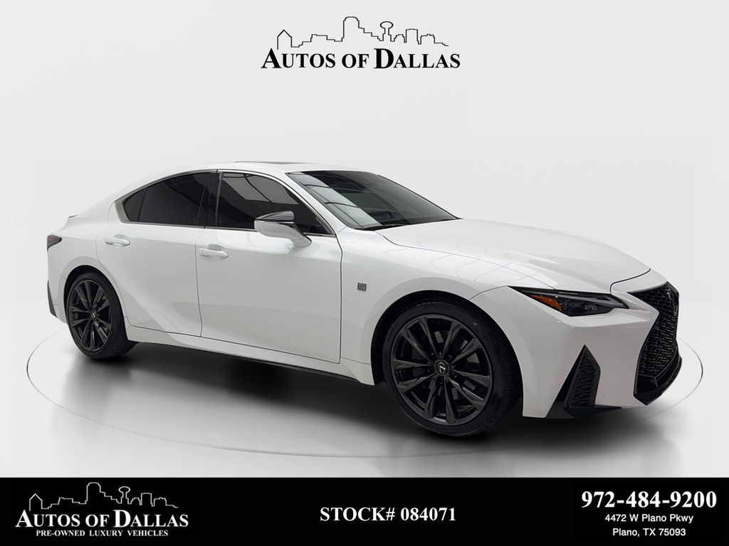 Ultra White 2025 Lexus IS 350 F Sport Design RWD Sedan Rear-Wheel Drive 8-Speed Automatic