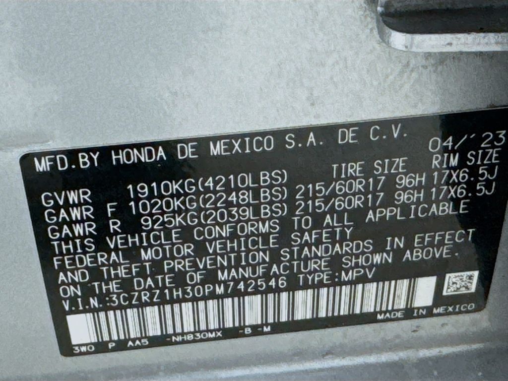 Used Car 2023 Honda Hr-v  Lx For Sale Under $25,000 In Austin, Texas