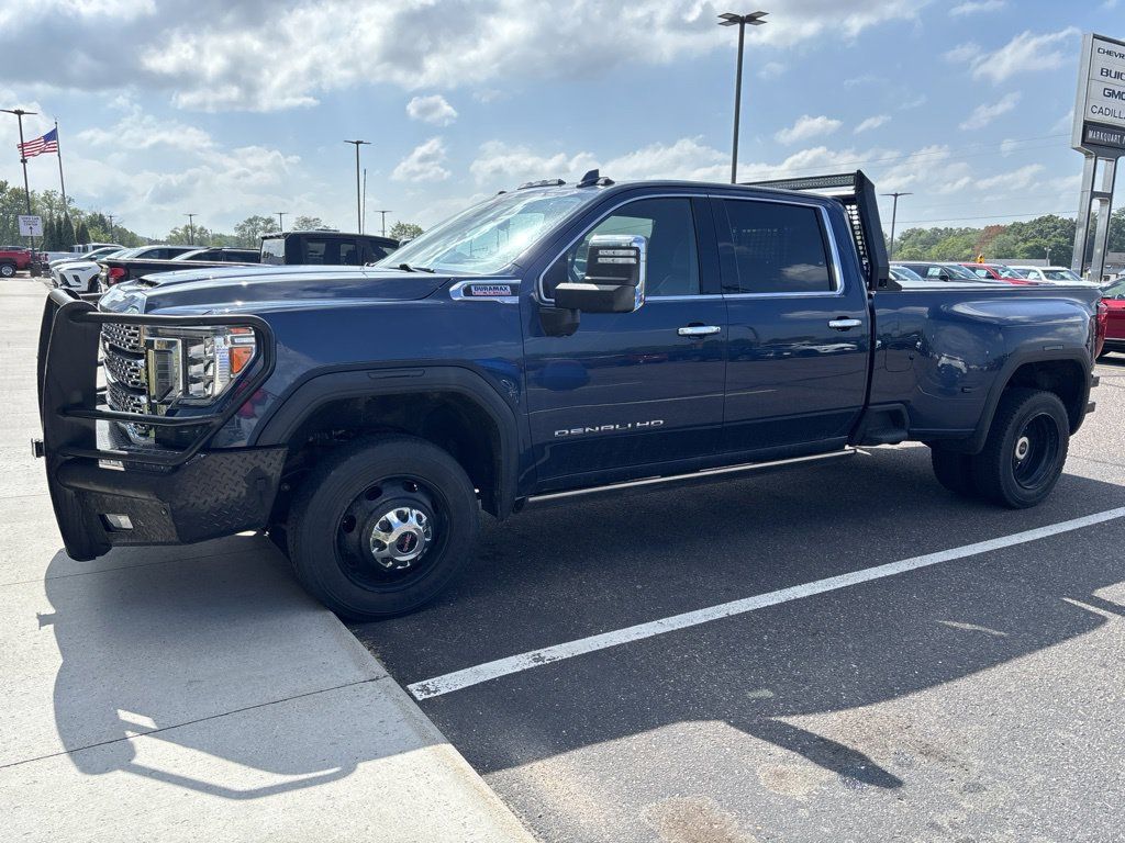 Pacific Blue Metallic 2021 GMC Sierra 3500HD Pickup Truck Four-Wheel Drive Automatic