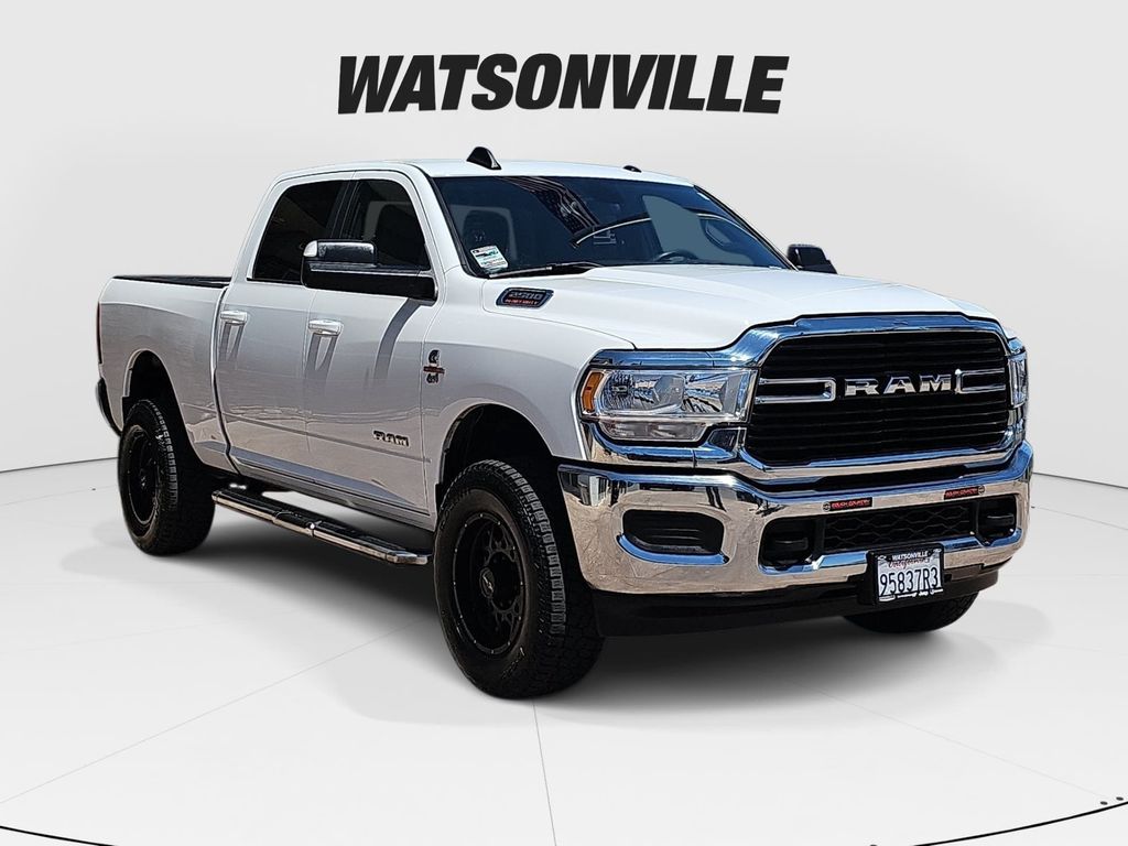 Bright White Clearcoat 2021 RAM 2500 Pickup Truck Four-Wheel Drive 6-Speed Automatic