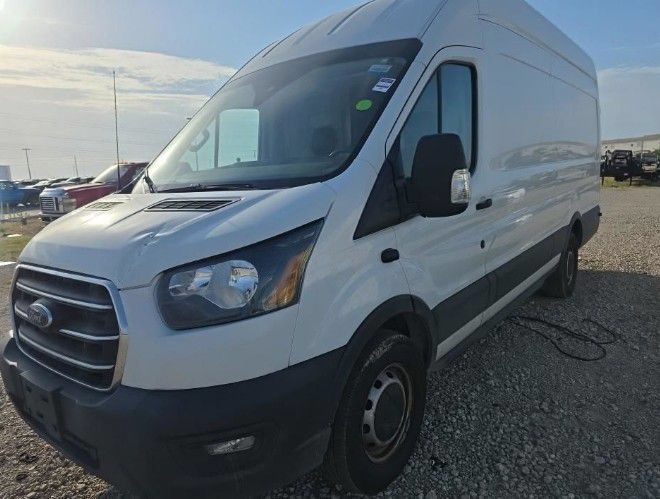 Oxford White 2020 Ford Transit Cargo Van Rear-Wheel Drive 