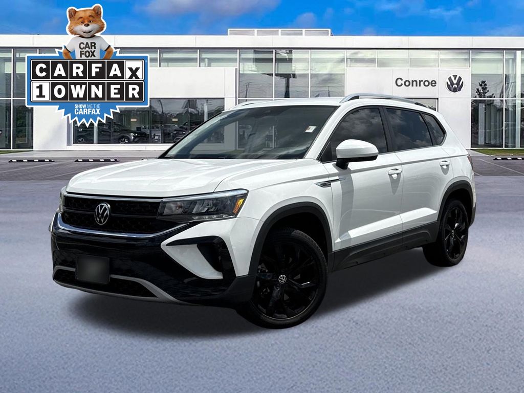 2023 Volkswagen Taos 1.5T SE White at DeMontrond Automotive Group