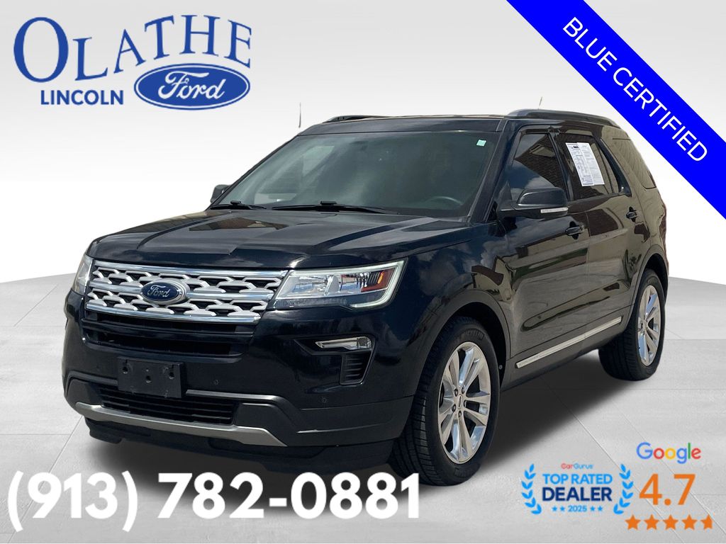 Agate Black Metallic 2019 Ford Explorer XLT AWD SUV / Crossover All-Wheel Drive 6-Speed Automatic