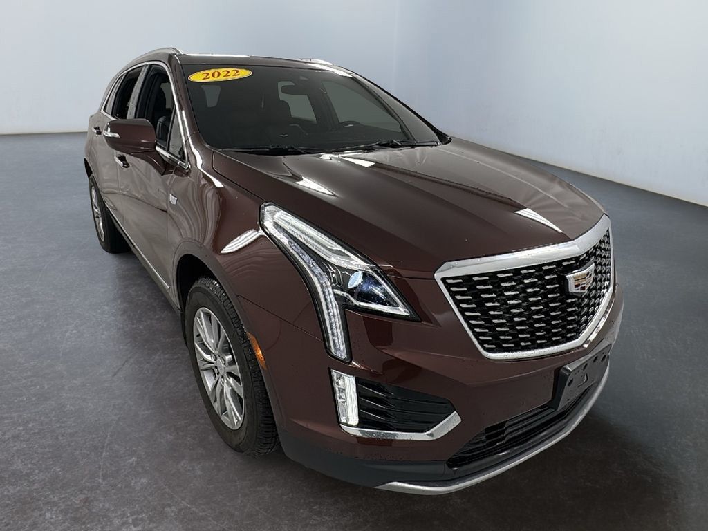 Rosewood Metallic 2022 Cadillac XT5 Premium Luxury AWD SUV / Crossover Four-Wheel Drive 9-Speed Automatic