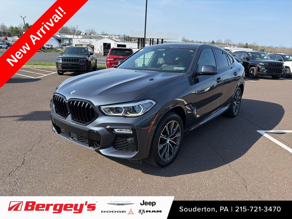 Arctic Gray Metallic 2021 BMW X6 M50i AWD SUV / Crossover All-Wheel Drive 8-Speed Automatic