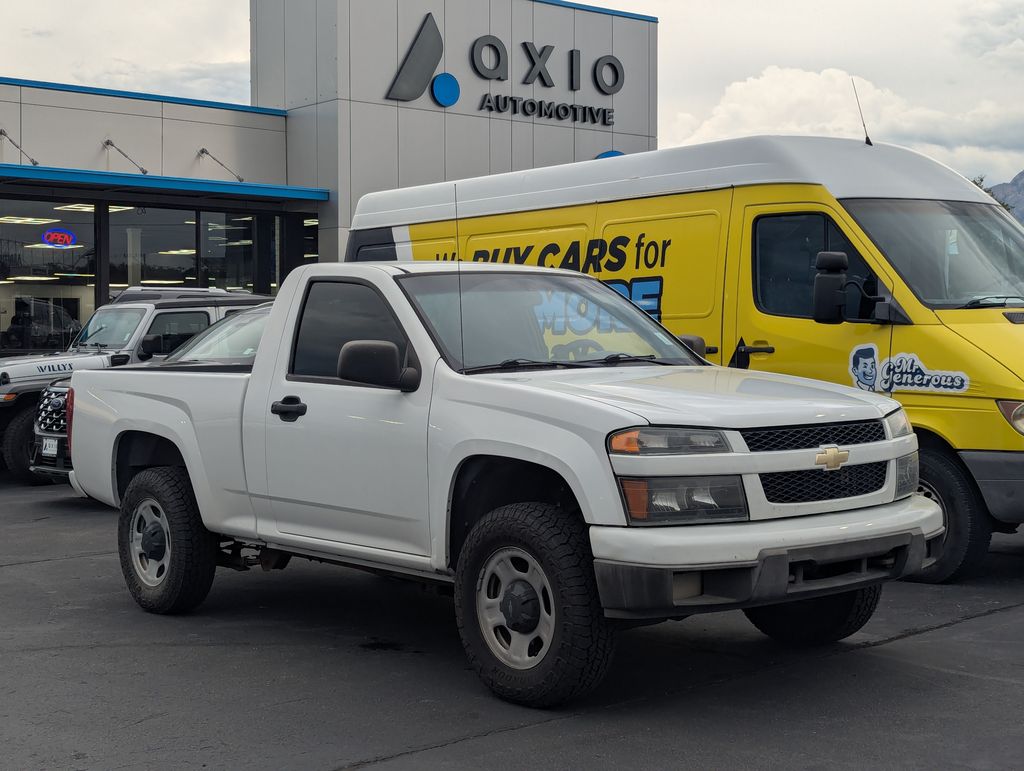 Summit White 2012 Chevrolet Colorado Pickup Truck Four-Wheel Drive 4-Speed Automatic Overdrive