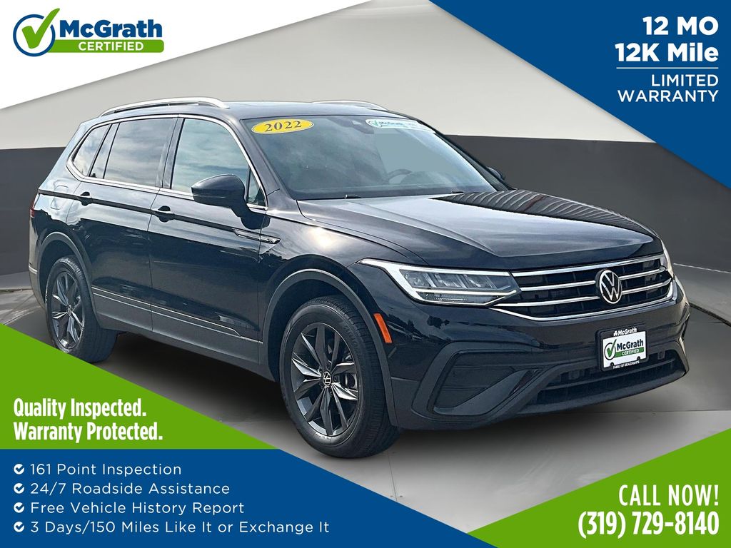 Black 2022 Volkswagen Tiguan SUV / Crossover All-Wheel Drive 8-Speed Automatic
