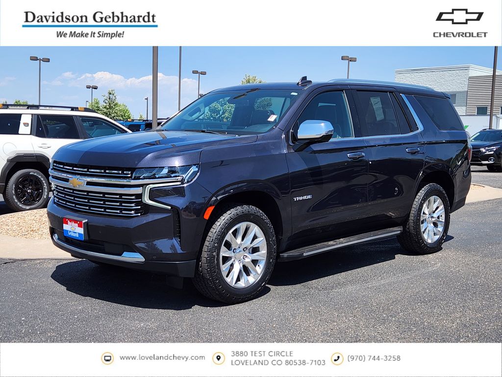Dark Ash Metallic 2022 Chevrolet Tahoe SUV / Crossover Four-Wheel Drive Automatic