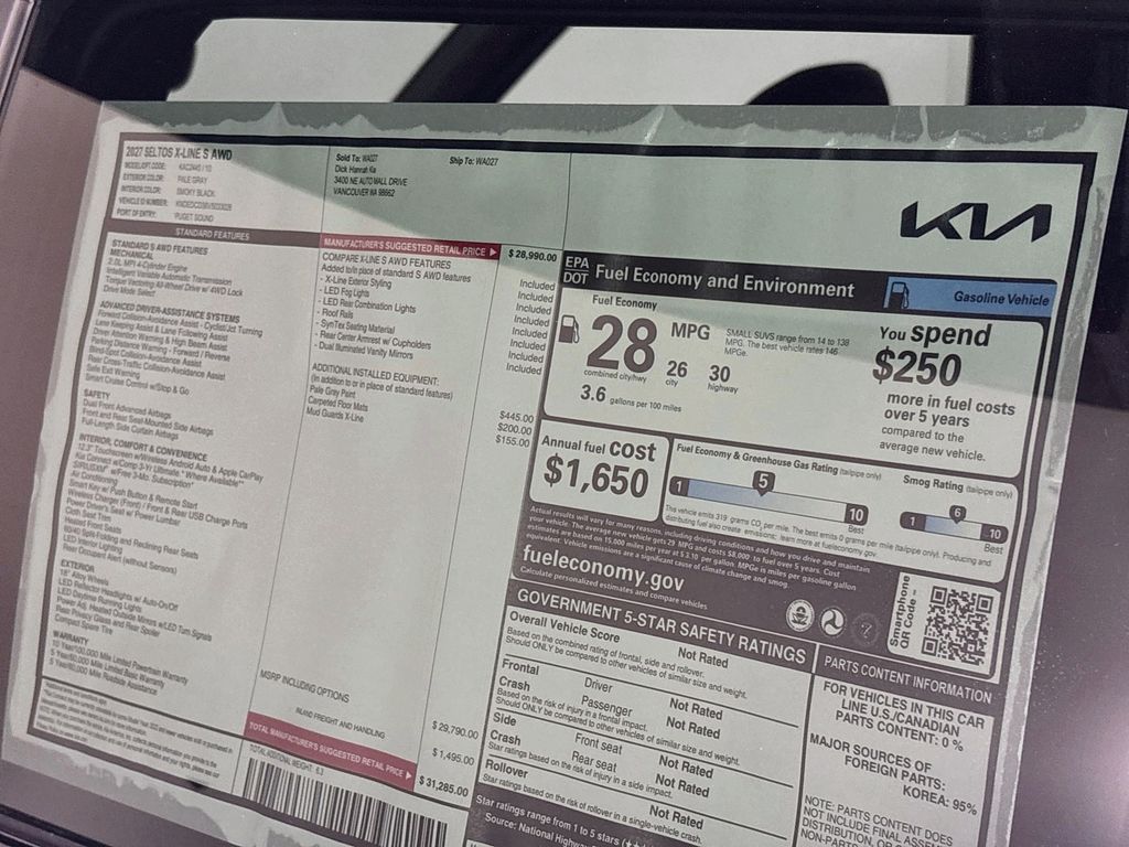 2027 Kia Seltos X-Line S