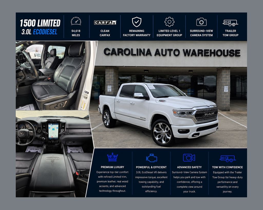 Bright White Clearcoat 2022 RAM 1500 Pickup Truck Four-Wheel Drive 8-Speed Automatic