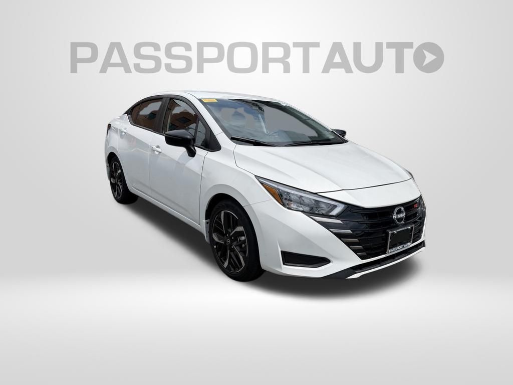 Aspen White Tricoat 2025 Nissan Versa Sedan Front-Wheel Drive Automatic