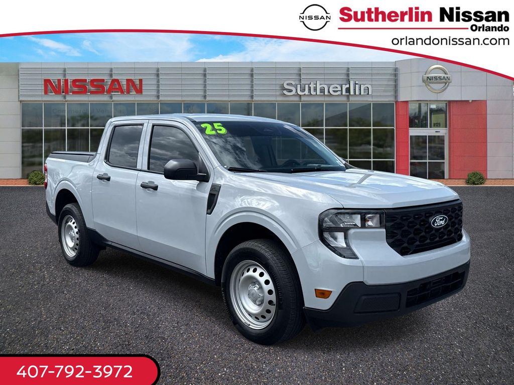 White Metallic 2025 Ford Maverick XL SuperCrew AWD Pickup Truck All-Wheel Drive 8-Speed Automatic