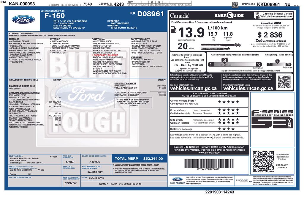 Certified Used 2019 White Ford XLT image 9