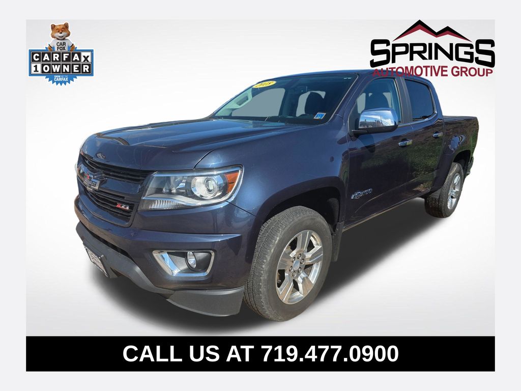 Centennial Blue Metallic 2018 Chevrolet Colorado Pickup Truck Four-Wheel Drive 8-Speed Automatic