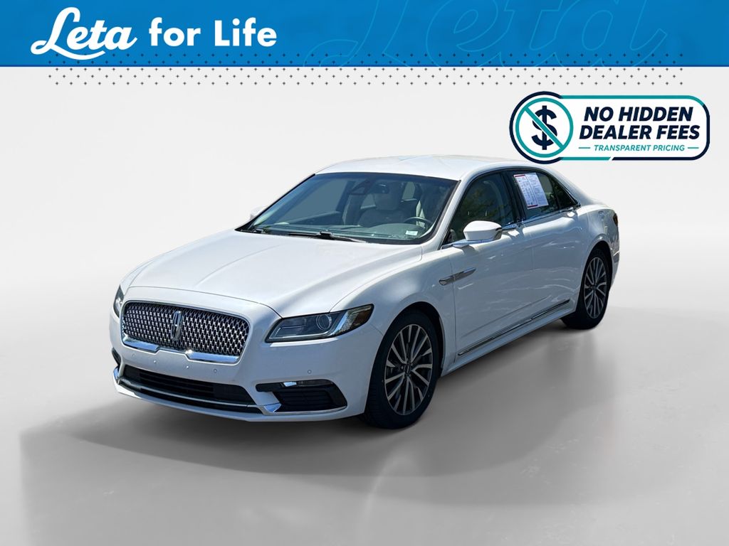 White Platinum Clearcoat 2017 Lincoln Continental Select AWD Sedan All-Wheel Drive 6-Speed Automatic