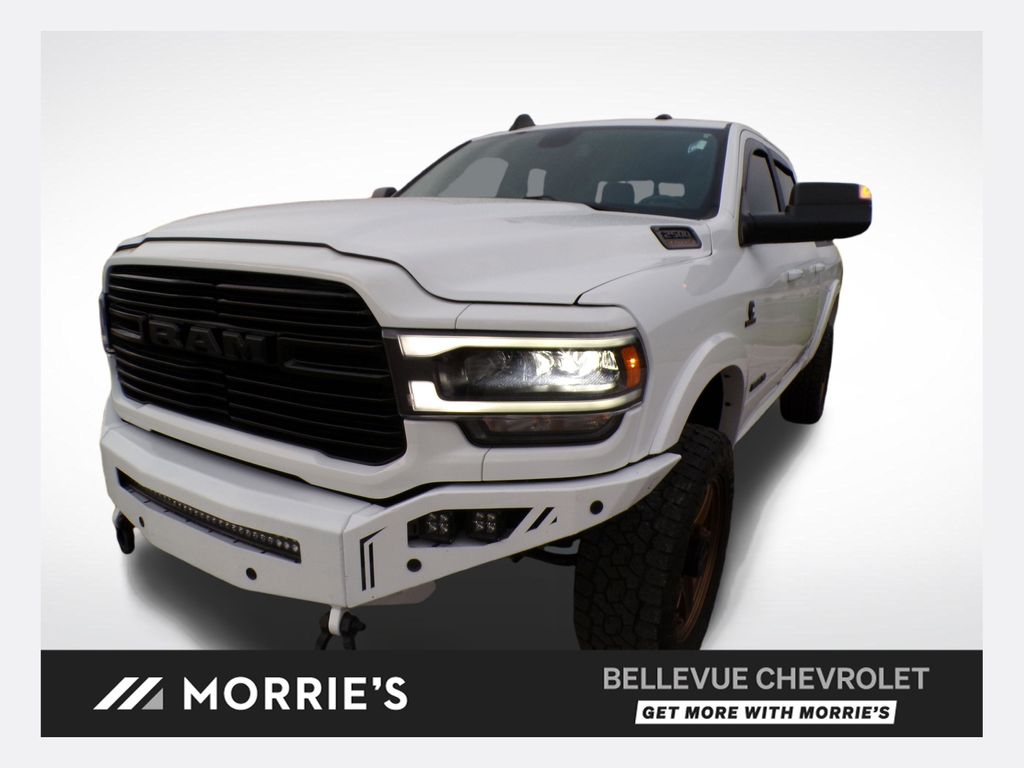 Bright White Clearcoat 2021 RAM 2500 Pickup Truck Four-Wheel Drive 6-Speed Automatic