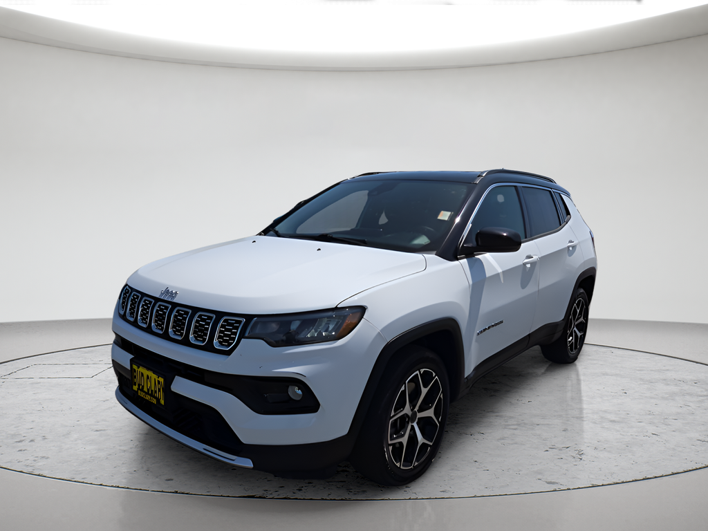 Bright White Clearcoat 2025 Jeep Compass Limited 4WD SUV / Crossover Four-Wheel Drive 8-Speed Automatic