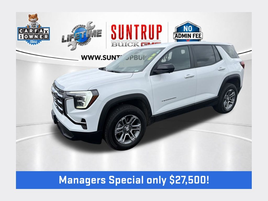 Summit White 2025 GMC Terrain Elevation AWD SUV / Crossover Four-Wheel Drive 8-Speed Automatic Overdrive