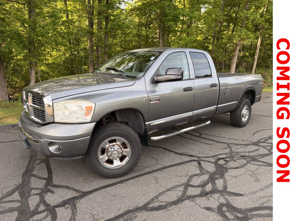 Mineral Gray Metallic 2007 Dodge RAM 2500 Laramie Quad Cab 4WD Pickup Truck Four-Wheel Drive 5-Speed Automatic