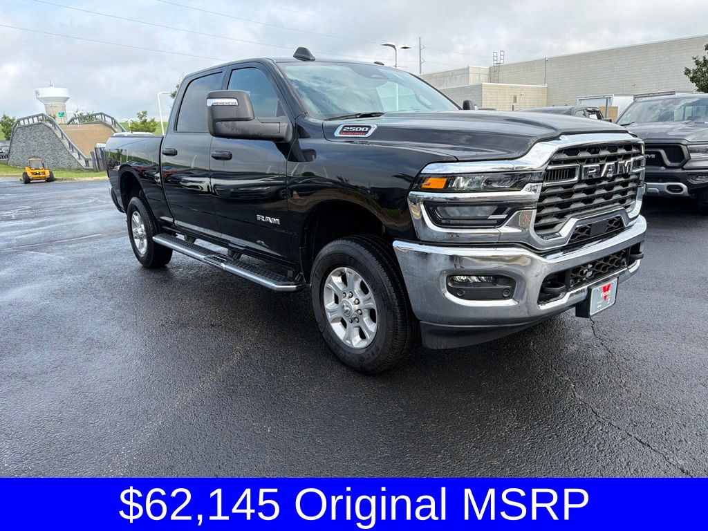 Diamond Black Crystal Pearlcoat 2026 RAM 2500 Pickup Truck Four-Wheel Drive 8-Speed Automatic