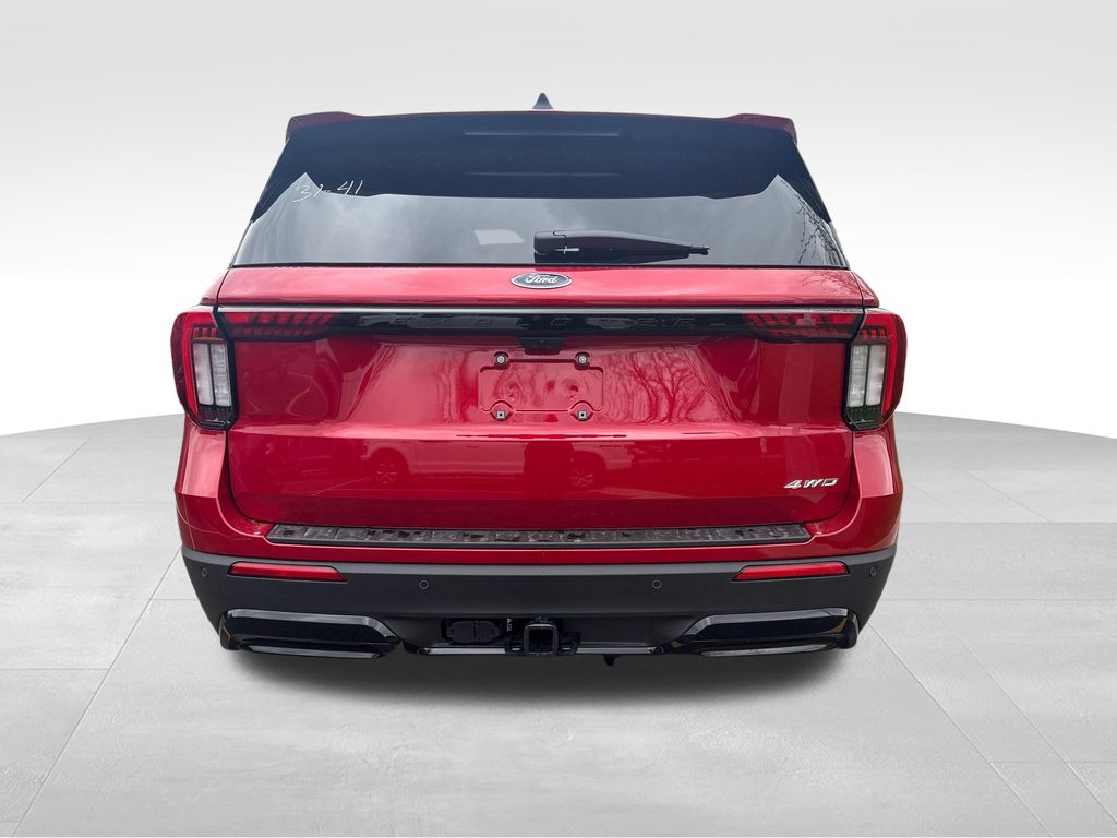 New Rapid Red Metallic Tinted Clearcoat 2026 Ford Explorer ST-Line