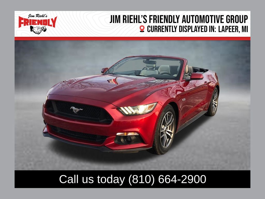 Ruby Red Metallic Tinted Clearcoat 2015 Ford Mustang Convertible Rear-Wheel Drive 6-Speed Automatic