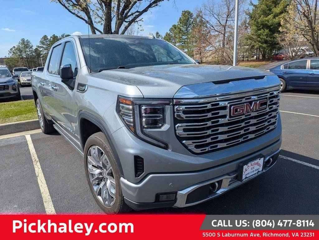 Sterling Metallic 2024 GMC Sierra 1500 Denali Crew Cab 4WD Pickup Truck Four-Wheel Drive Automatic