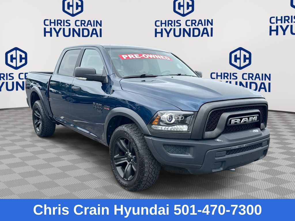 Patriot Blue Pearlcoat 2021 RAM 1500 Pickup Truck Four-Wheel Drive 8-Speed Automatic