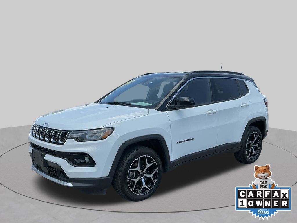 Bright White Clearcoat 2025 Jeep Compass SUV / Crossover Four-Wheel Drive 8-Speed Automatic