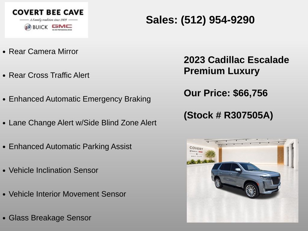 Used Car 2023 Cadillac Escalade  Premium Luxury For Sale Under $70,000 In Austin, Texas