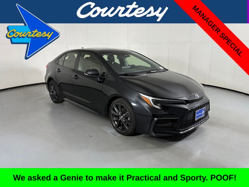 Midnight Black Metallic 2024 Toyota Corolla Sedan Front-Wheel Drive Continuously Variable Transmission