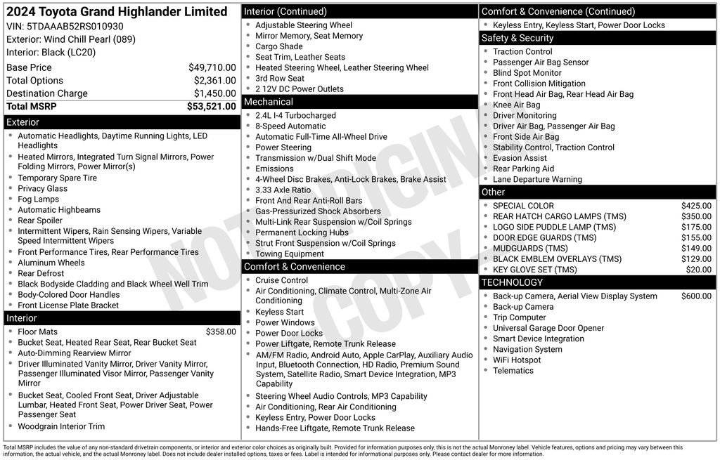 Used 2024 Toyota Grand Highlander SUV