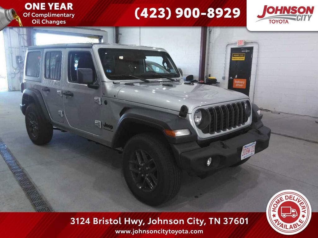 Silver Zynith Clearcoat 2024 Jeep Wrangler SUV / Crossover Four-Wheel Drive 8-Speed Automatic