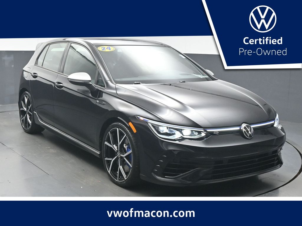Deep Black 2024 Volkswagen Golf R Hatchback All-Wheel Drive 7-Speed Dual Clutch