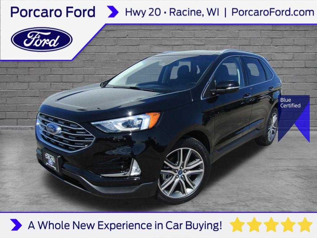 Agate Black Metallic 2019 Ford Edge SUV / Crossover All-Wheel Drive 8-Speed Automatic