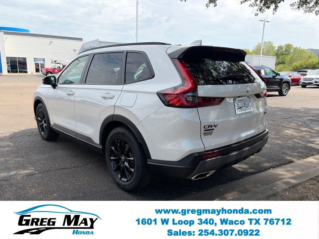 2026 Honda CR-V Hybrid Sport-L White at Greg May Honda