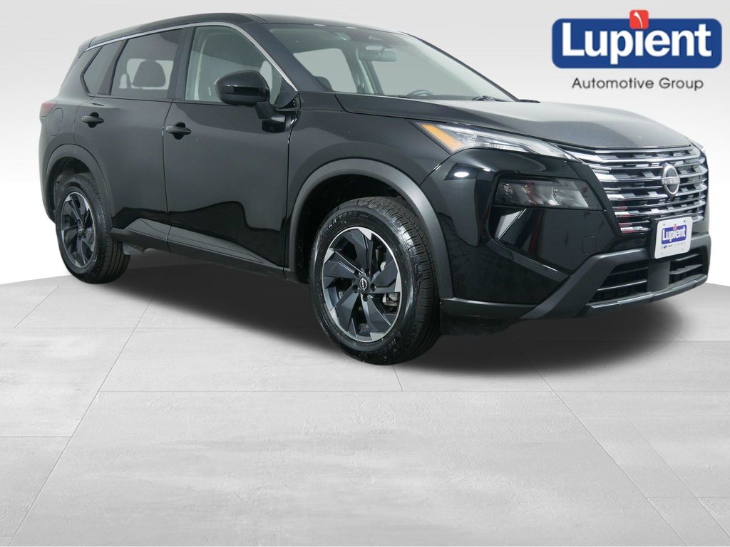 Super Black 2025 Nissan Rogue SV AWD SUV / Crossover All-Wheel Drive Continuously Variable Transmission