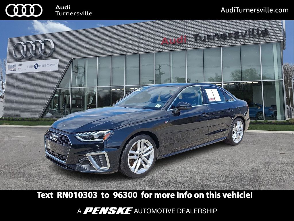 Black Metallic 2024 Audi A4 Sedan All-Wheel Drive 7-Speed Automatic