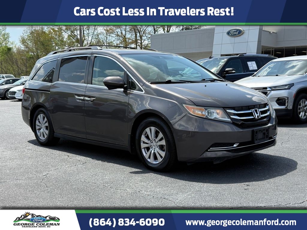 Gray 2016 Honda Odyssey EX-L FWD Minivan Front-Wheel Drive 6-Speed Automatic