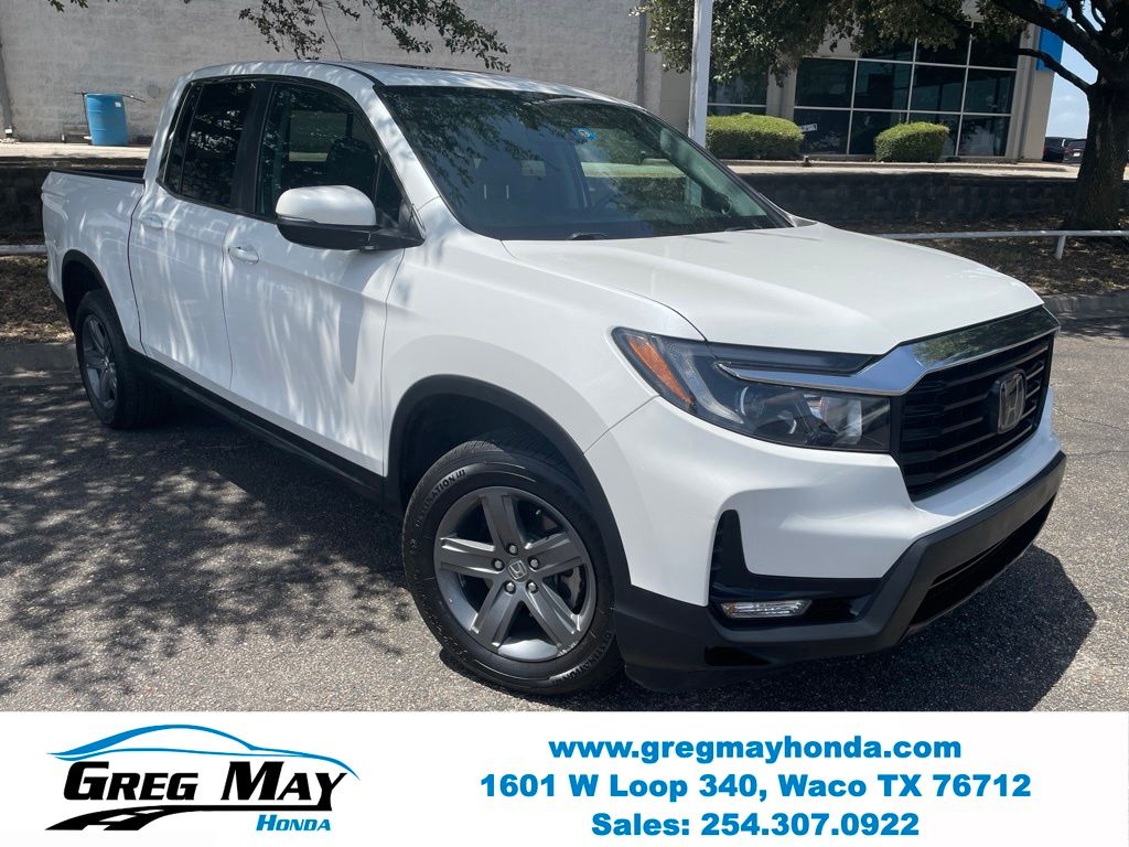 Platinum White Pearl 2021 Honda Ridgeline Pickup Truck All-Wheel Drive 9-Speed Automatic