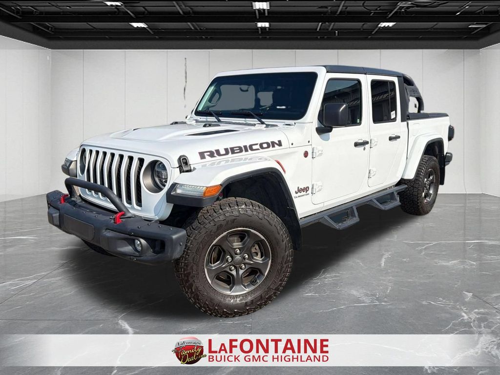 Bright White Clearcoat 2021 Jeep Gladiator Pickup Truck Four-Wheel Drive 8-Speed Automatic