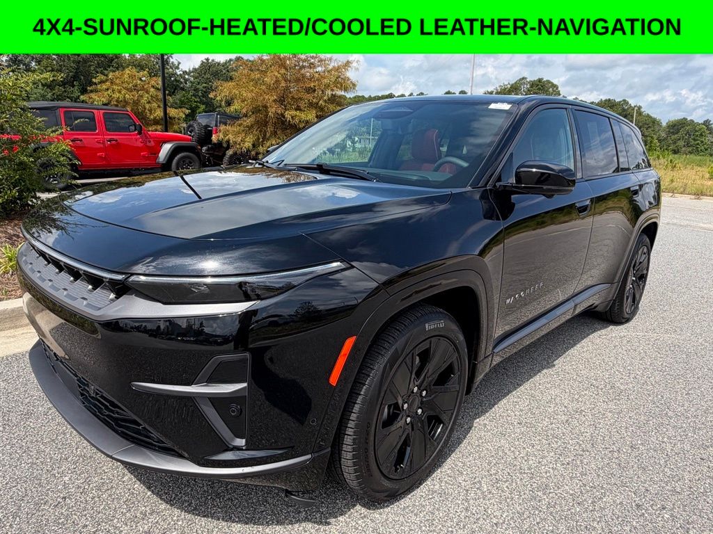 Diamond Black Crystal Pearlcoat 2025 Jeep Wagoneer S SUV / Crossover Four-Wheel Drive 1-Speed Automatic