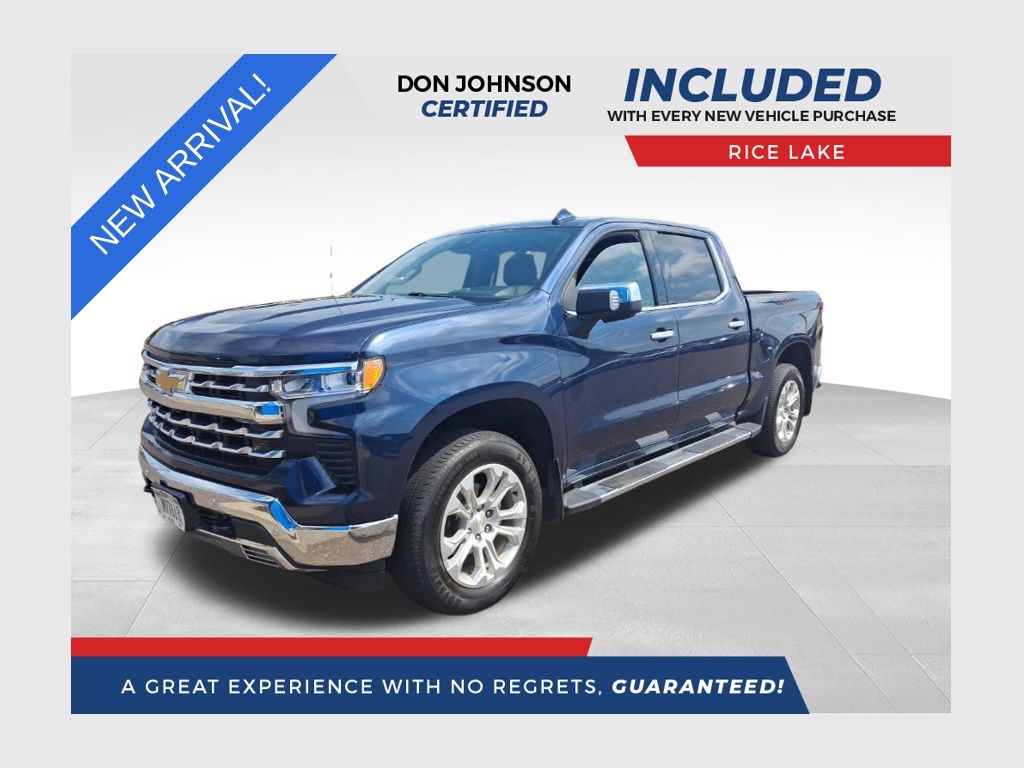 Northsky Blue Metallic 2022 Chevrolet Silverado 1500 Pickup Truck Four-Wheel Drive Automatic