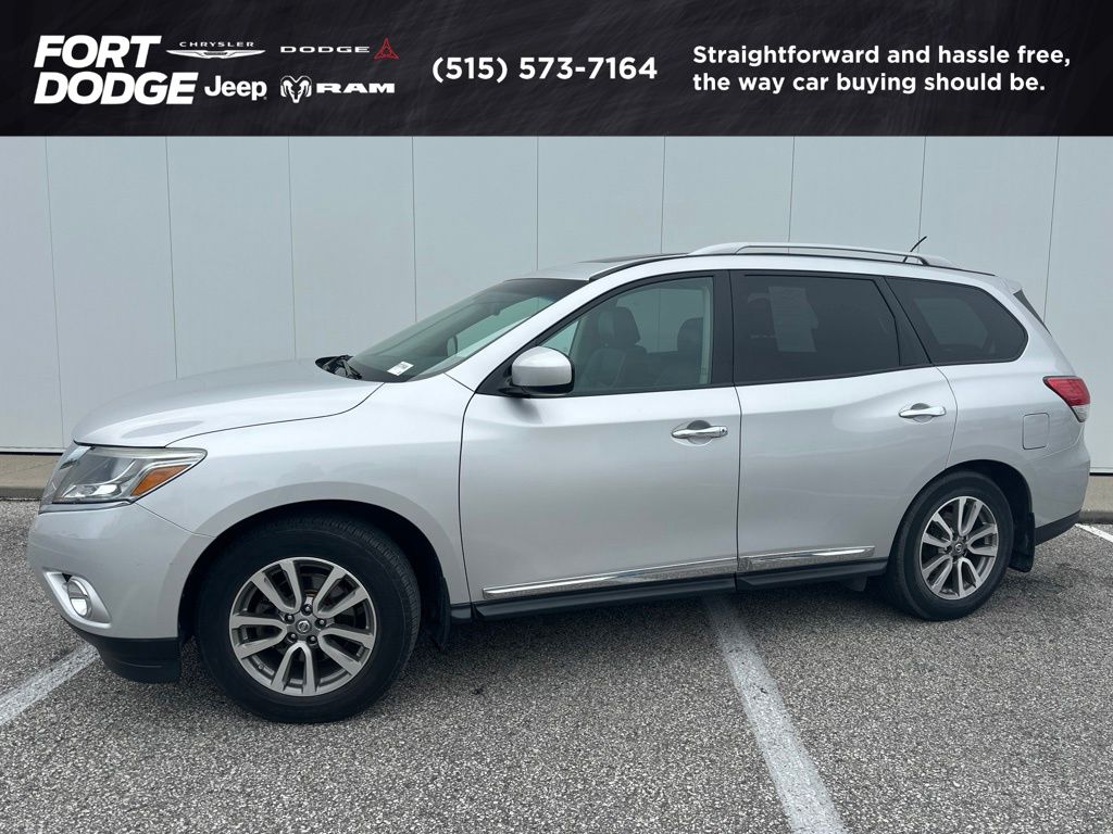 Brilliant Silver 2014 Nissan Pathfinder SUV / Crossover Four-Wheel Drive Continuously Variable Transmission