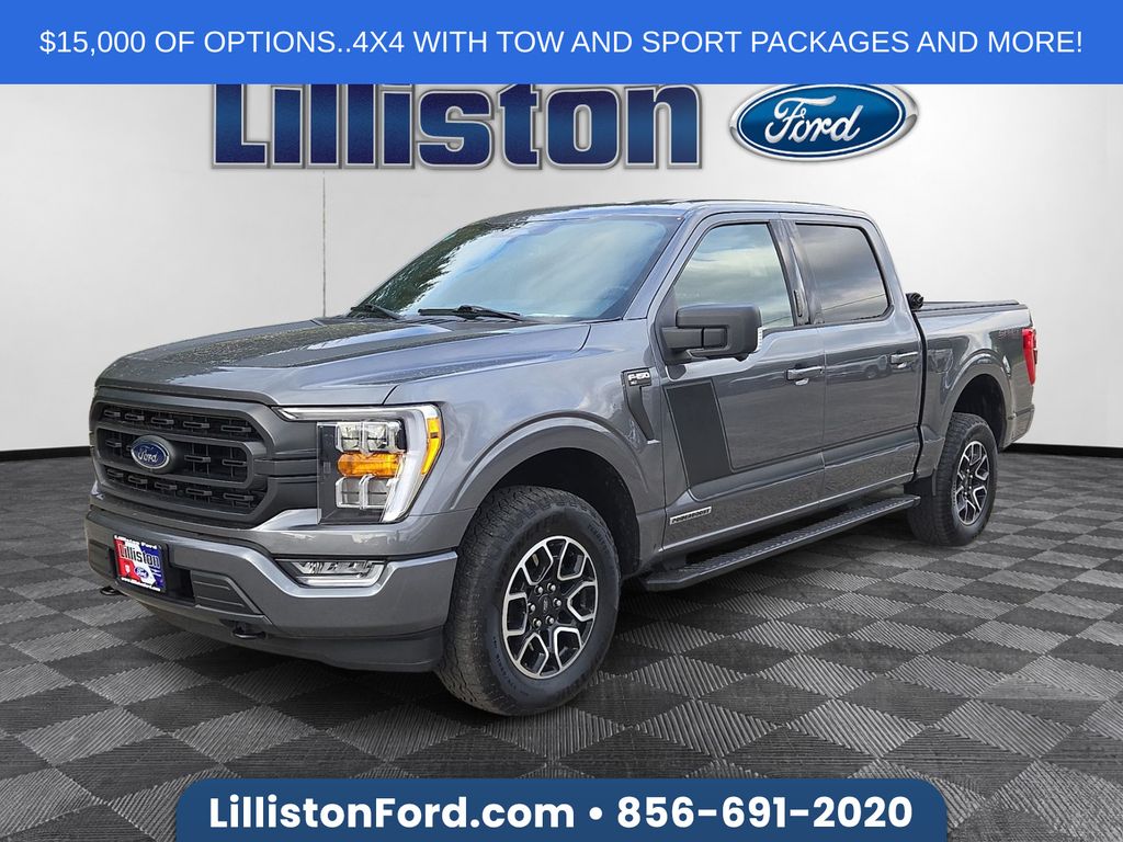 Gray Metallic 2023 Ford F-150 Pickup Truck Four-Wheel Drive Automatic